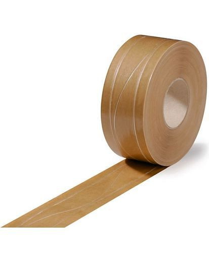 Ruban adhésif humide TransPak, renforcé de fils, 70 mm de large x 200 m, 75 g/m², paquet : 12 rouleaux, 299544