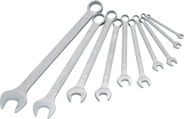 Jeu de clés mixtes Hazet, profil extérieur double hexagone, 1/4 - 1, nombre d'outils : 10, 600NA/10
