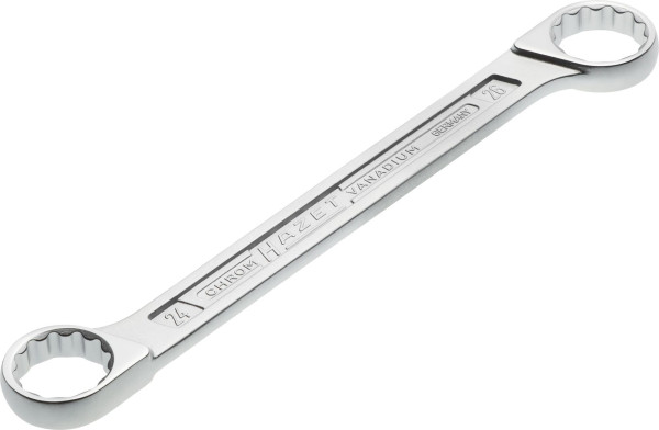 Clé à anneau double Hazet, profil de traction double hexagonal extérieur, 24x26mm, 610N-24X26