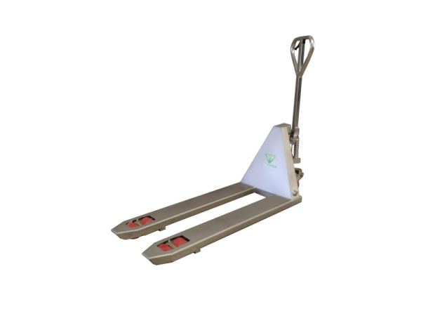 Transpalette manuel Easyinox en acier inoxydable, avec rouleaux tandem, EHP-11520T
