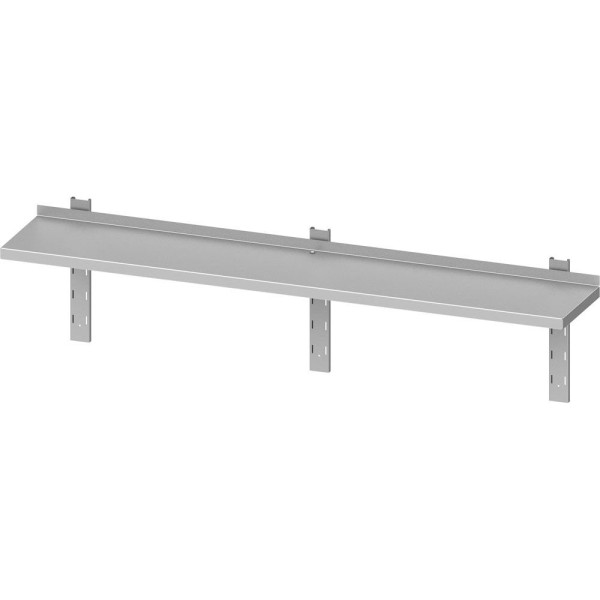 Étagère murale Stalgast ECO avec supports et rails muraux 1600x300x400 mm réglable en hauteur, à monter soi-même (AISI201), DWB16361