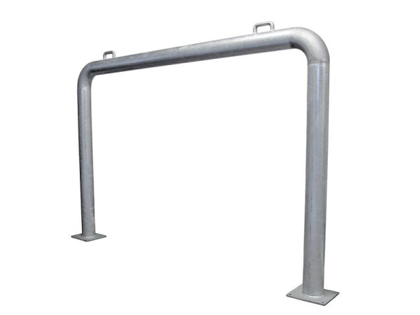 Support en U Growi en tube rond diamètre 102 mm, environ 1300 mm de hauteur x 2000 mm de longueur, 10059480