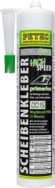Colle adhésive Petec haute vitesse, cartouche 290 ml, VE: 12 pièces, 84300