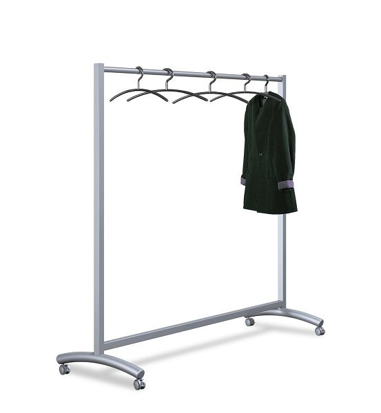 Kerkmann Event portant à vêtements, L 1780 x P 530 x H 1710 mm, aluminium argent/chrome, 31603014
