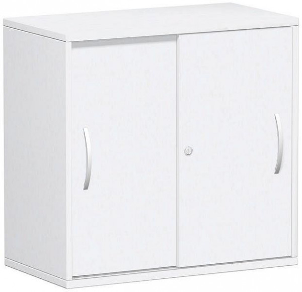 geramöbel panneau supérieur d'armoire à portes coulissantes 25 mm, avec pieds, verrouillable, 800x425x798, blanc/blanc, S-382502-WW