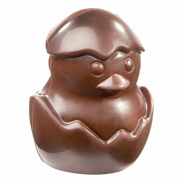 Moule à chocolat Schneider - oeuf poussin, 275 x 135 x 24 mm - double forme recto/verso / 33 x 26,5 x 13 mm, 2 x 13 g, 3 x 8 pièces, 421786