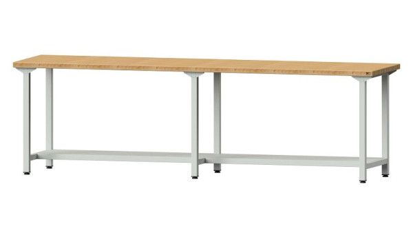 Table de travail ANKE, modèle 91, 2800 x 700 x 840 mm, RAL 7035, BMP 40 mm, 400.448