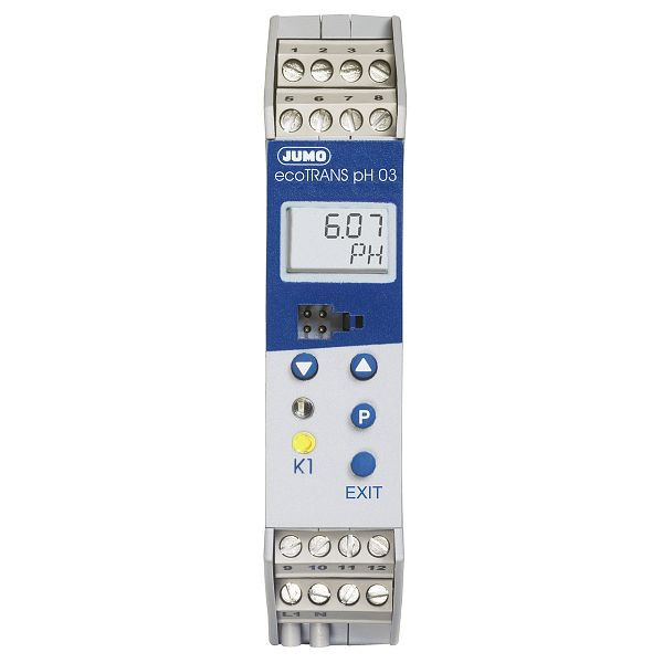 Transmetteur JUMO / interrupteur pour valeur pH / tension redox et température, relais, 00508663