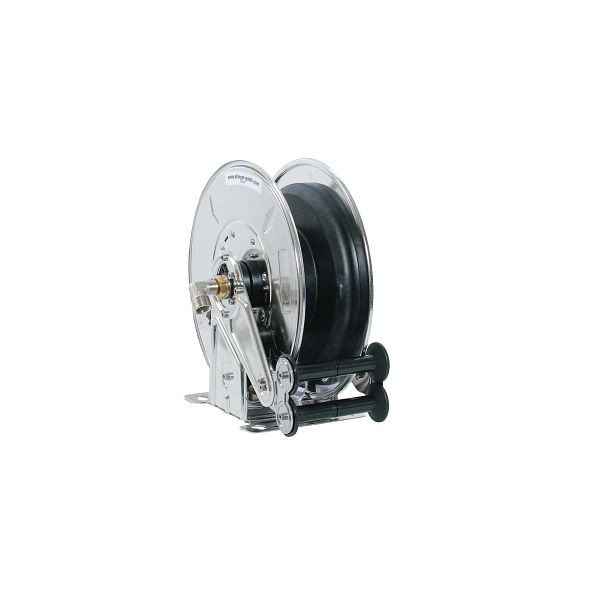 Enrouleur Ebinger OSM 210, max 100bar / 130°C, max 10m - 10mm ID tuyau haute pression 1SN, acier inoxydable, 1.214.200