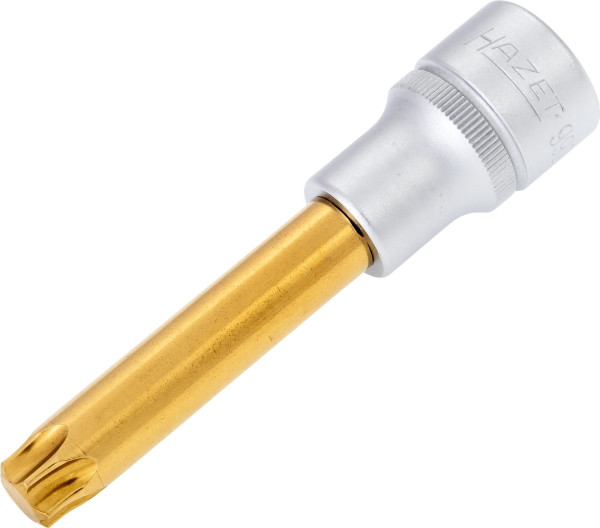 Douille tournevis Hazet TORX®, carré creux 12,5 mm, profil intérieur TORX®, T55, version longue avec moletage, 992LG-T55
