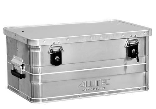 Boîte en aluminium DENIOS classique, sans coins d'empilage, volume de 48 litres, 254-861
