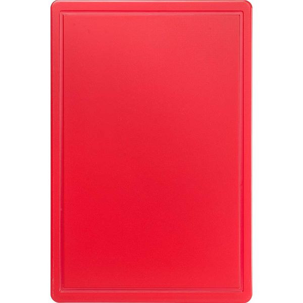 Planche à découper Stalgast, HACCP, couleur rouge, 600 x 400 x 18 mm (LxPxH), MS1101600