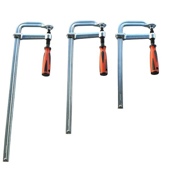 Serre-joints à vis 3 pièces VaGo-Tools, tout acier 250/300/500 x120 mm, 260-250/300/500 chacun 1_kv