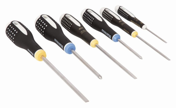 Jeu de tournevis Bahco Ergo™, acier inoxydable, 6 pièces, BE-9882I