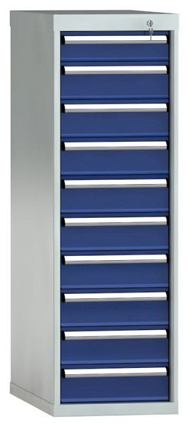 Armoire à tiroirs KLW 1325 x 419 x 750 mm H x L x P, dimensions d'installation : 1225 mm, division : 18x36 unités, SDB1325-10EP-001