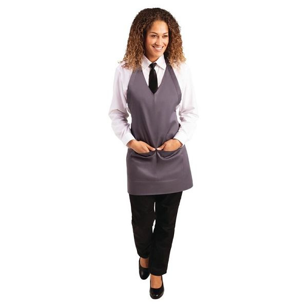 Whites avec col en V gris, B422