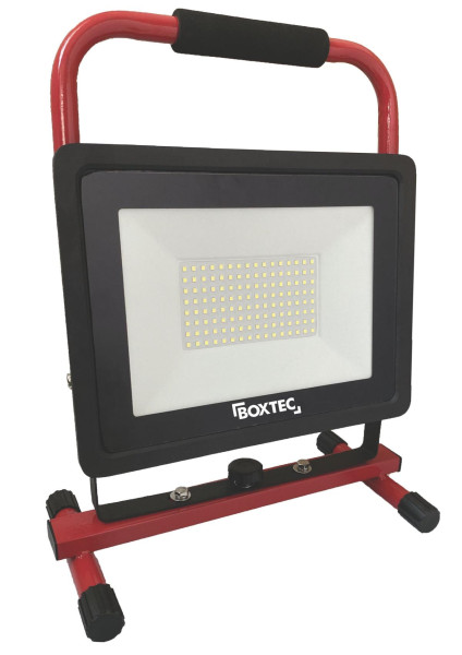 Projecteur de travail LED BOXTEC, projecteur de chantier, PRO-LINE FIXSTAND 100W, 8000lm, 6500K, IP65, câble en caoutchouc robuste de 3m, 48002