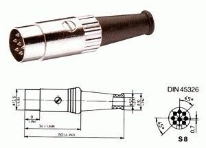 DOSTMANN Fühlerstecker für P400/P600/P700/T900-Serie, 5920-0072