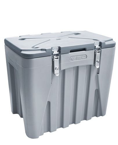 Caisse universelle DENIOS en plastique (PE), grise, verrouillable, 75 litres, 247-511