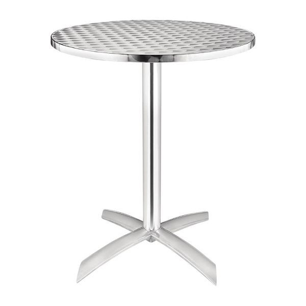 Table ronde pliable Bolero inox 1 pied 60cm, U423