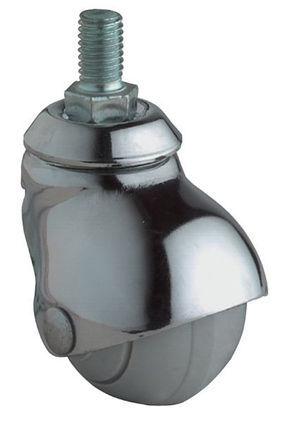Roulettes BS roulette pivotante, largeur de roue 40 mm, Ø roue 40 mm, capacité de charge 30 kg, hauteur 59 mm, vis de réglage M10x15 mm, lot de 8, F50.040