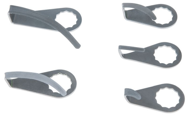 Lame de grattoir KS Tools, courbée, courbée, longueur de lame 18 mm, 515.5093