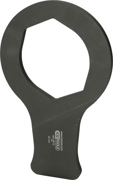 Clé à chocs pour enjoliveurs de roue KS Tools pour BPW, 233 mm, forme ovale plate, 460.4675