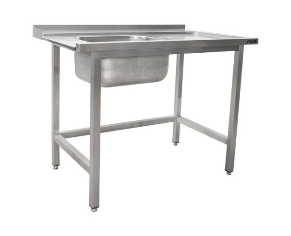 Table d'entrée Saro pour lave-vaisselle gauche, 1 cuve, 1600mm, 700-3005L