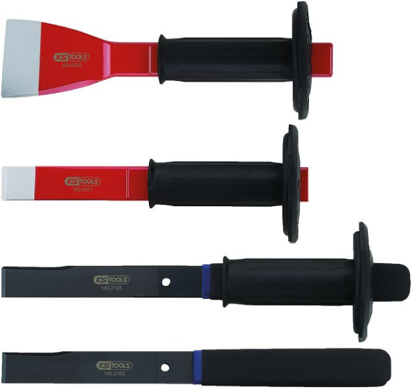 Jeu de burins à fente pour corps KS Tools, 4 pièces, 140.2145