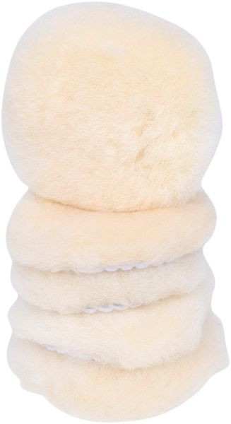 KS Tools tampon de polissage en peau d'agneau, diamètre 80,0 mm, paquet de 5, 515.5124