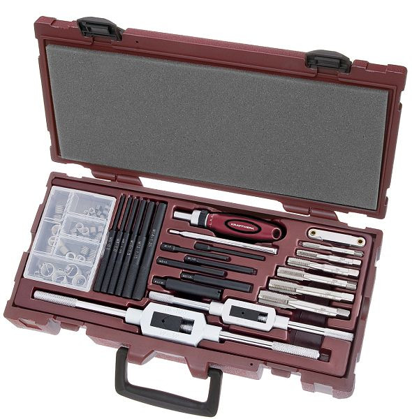 Mallette de réparation de filetage Kraftwerk avec inserts filetés, 77 pièces, 4900-51K