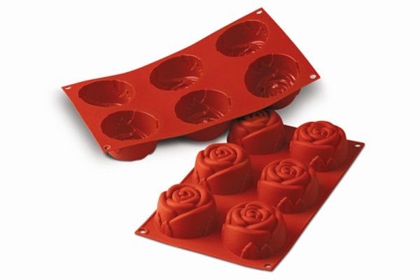 Moule à pâtisserie en silicone Schneider rose, Ø 76 mm, hauteur 40 mm, 115094