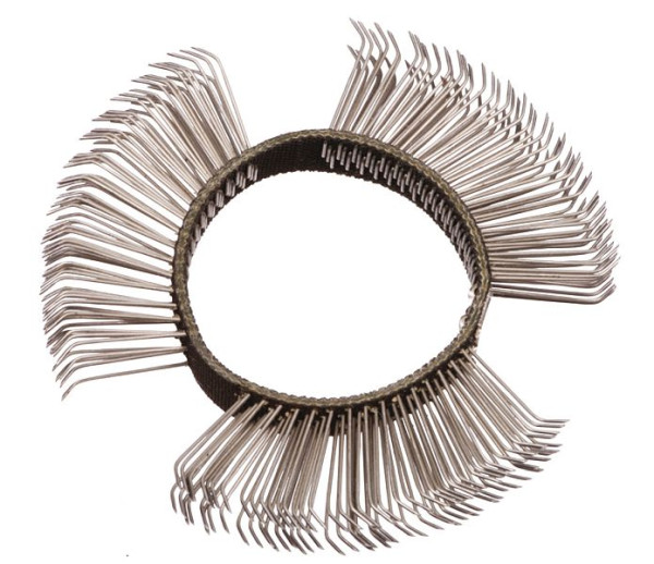 Bande de brosse métallique ELMAG grossière, coudée, 11 mm pour EPS 460, 44817
