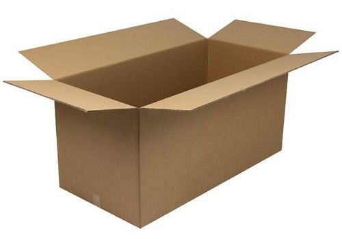 Boîte pliante en carton ondulé TransPak à 2 parois, dimensions intérieures 1200 x 570 x 570 mm, qualité 2.30BC, paquet de 10, 299398