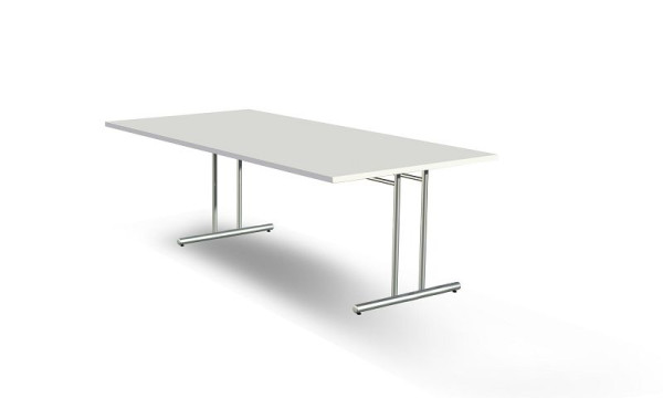 Table de réunion Kerkmann, adaptée pour 6 personnes, L 2000 x P 1000 x H 720 mm, blanc, 11744610