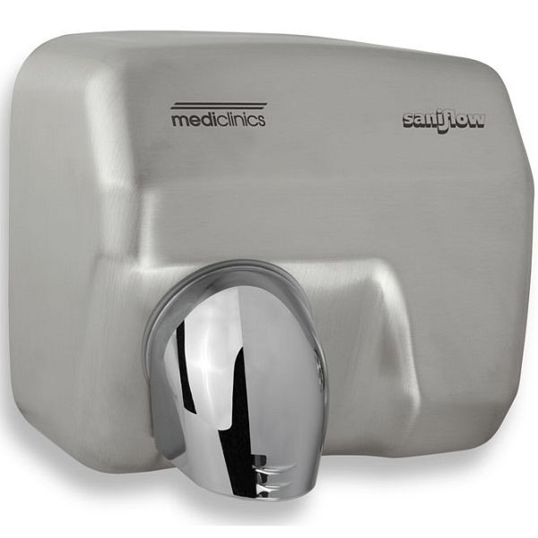 Sèche-mains Mediclinics Saniflow acier inoxydable brossé, 205.541