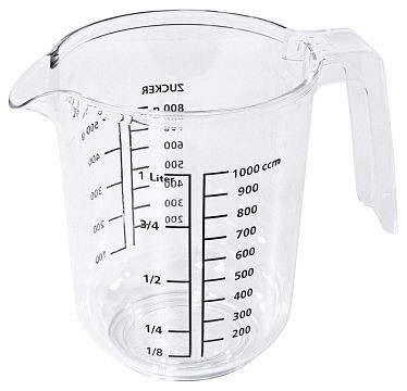 Verre doseur Contacto 1 l, transparent, 3055/100
