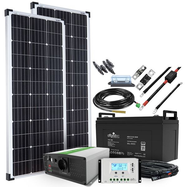 Système solaire Offgridtec Autark M-Master 200W - Batterie AGM 1000W AC 122Ah, 4-01-002670