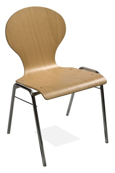 Chaise empilable Kaiser KS23-N2, forme : N2, structure : tube rond, UE : 6 pièces, KS23-N2