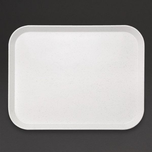 OLYMPIA Kristallon plateau de service aspect granit clair 45,7 x 35,6 cm, GF241