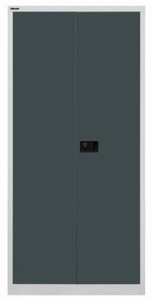 Armoire universelle à portes battantes Bisley, insert d'armoire, corps gris clair, façades gris anthracite, E782AAG525