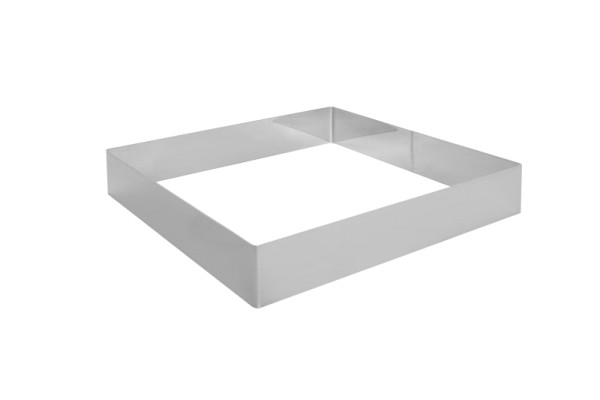 Cercle à gâteau Schneider "Carré", 30 x 30 x 5 cm, acier inoxydable, 155357