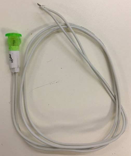 Voyant ELMAG vert 220V, avec câble pour EUROSTART 500/550/700/1300/2000, 9505254