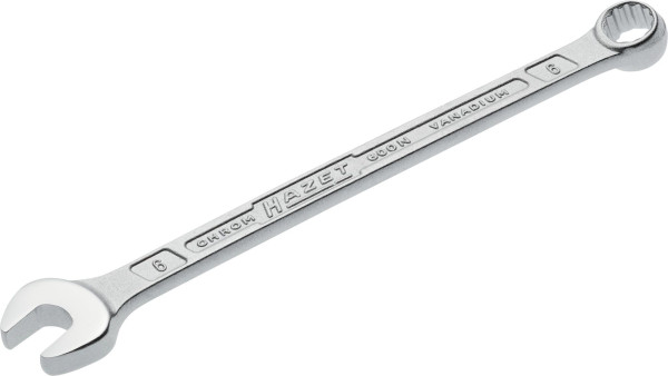 Clé mixte Hazet, profil de traction extérieur double hexagonal, 6 mm, 600N-6
