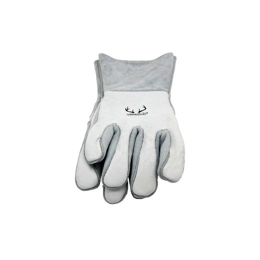 ELMAG Gants de soudage à 5 doigts WELDAS 10-2850 L, MIG/MAG/MMA en cuir de cerf, longueur : 36 cm, taille 9 (1 paire), 59112