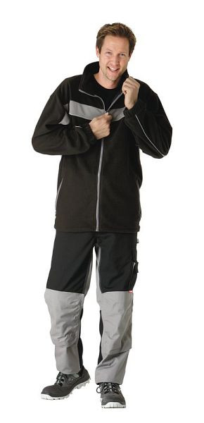 Veste polaire Planam Plaline, noir/zinc, taille 4XL, 2560068