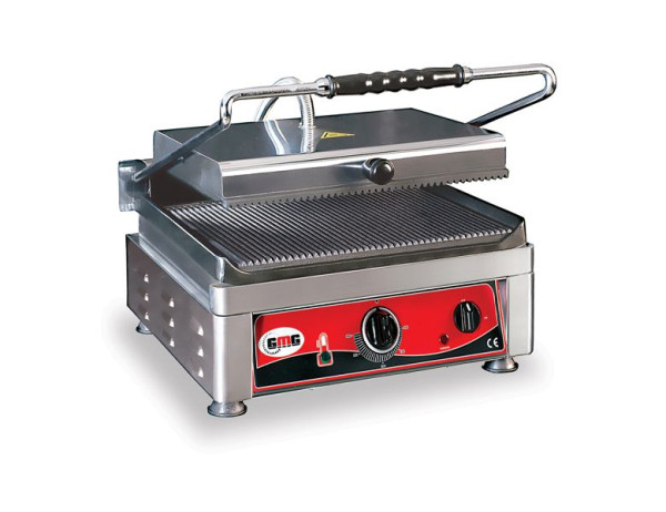 Grille de contact GMG - rainurée en haut / rainurée en bas, surface de cuisson : 36 x 27 cm, KG2735E