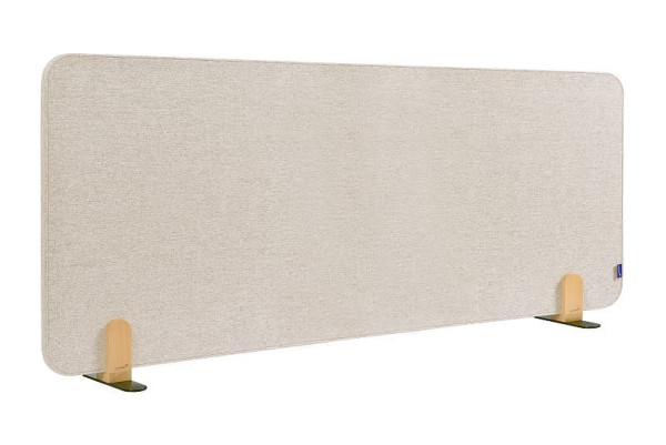 Cloison de table acoustique Legamaster ELEMENTS 60x160cm beige doux avec 2 supports, 7-209835