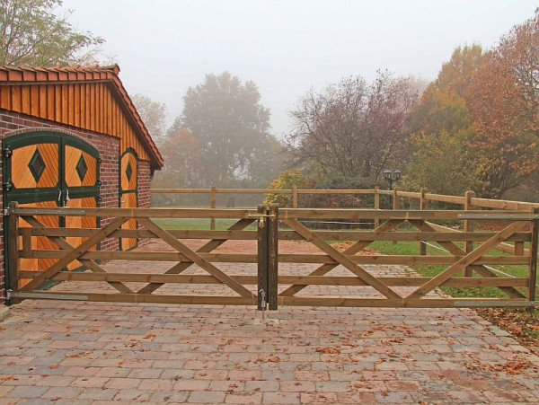Grille de pâturage en bois Growi Sussex, 120 cm de haut x 200 cm de large, 10039360