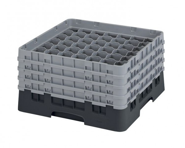 Panier de lavage Cambro 49 compartiments Camrack® 21,5 cm noir, paquet de 2, 49S800110